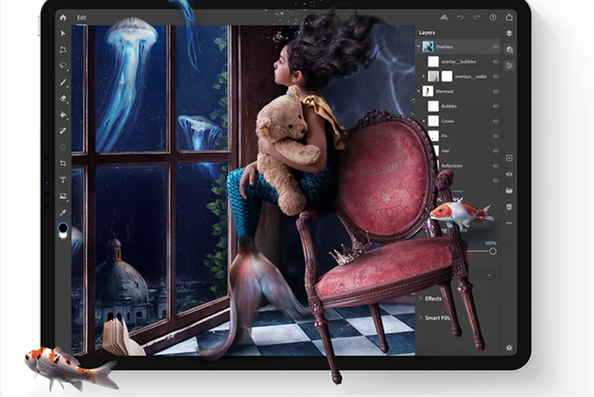O Photoshop no iPad está disponível apenas para clientes da Creative Cloud