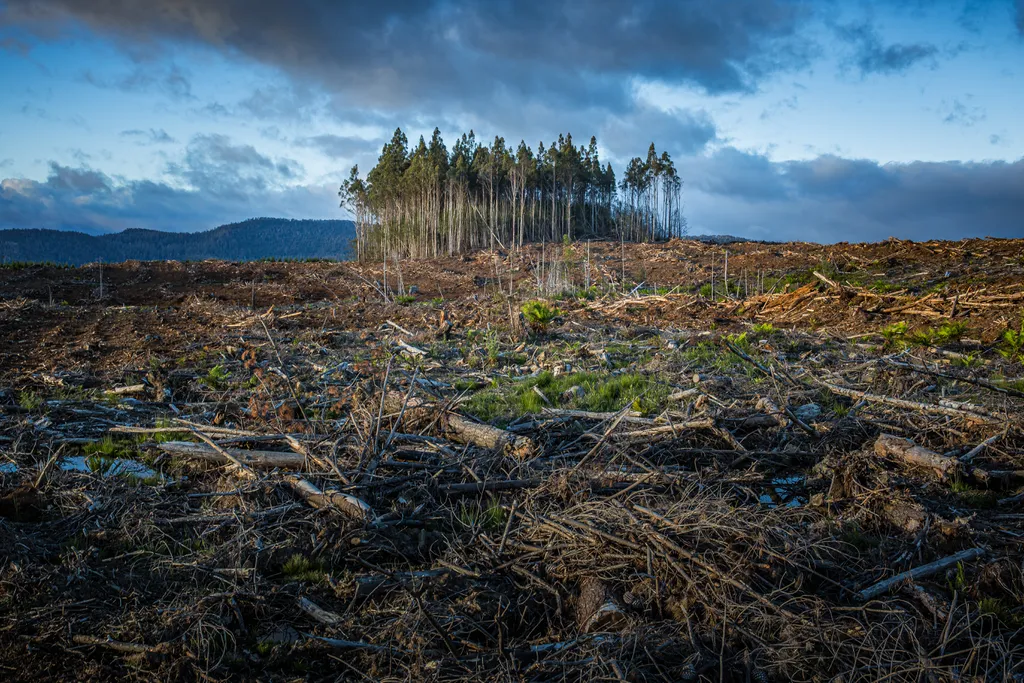 O desmatamento causado pela indústria mineradora também é indireto, impactando a floresta com sua infraestrutura (Imagem: Unplash/Matt Palmer)