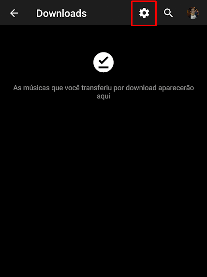 Abra as configurações de downloads (Imagem: André Magalhães/Captura de tela)