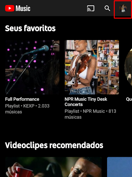 Abra o YouTube Music (Imagem: André Magalhães/Captura de tela)