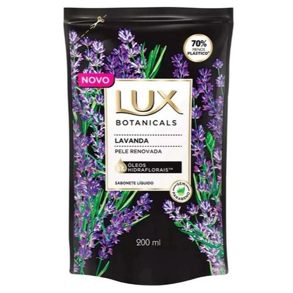 REFIL SABONETE LÍQUIDO LUX BOTANICALS LAVANDA COM 200ML