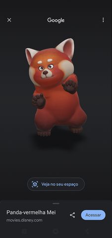 Panda-vermelho 3D