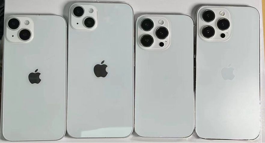 Protótipos não funcionais da linha iPhone 14
