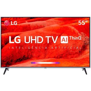 Smart TV 55" 55UM7520PSB LG 4K HDR Ativo, ThinQ AI Inteligencia Artificial, DTS Virtual