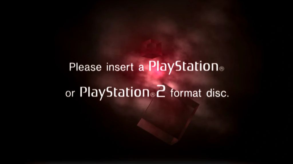 Imagem da tela de erro do PS2