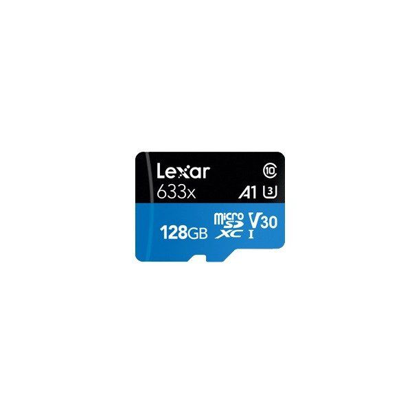 [INTERNACIONAL] Micro cartão 128GB LEXAR – Class 10, A1, uhs-i (U3), V30, 633x (up to 100MB/s read, up to 45MB/s write)