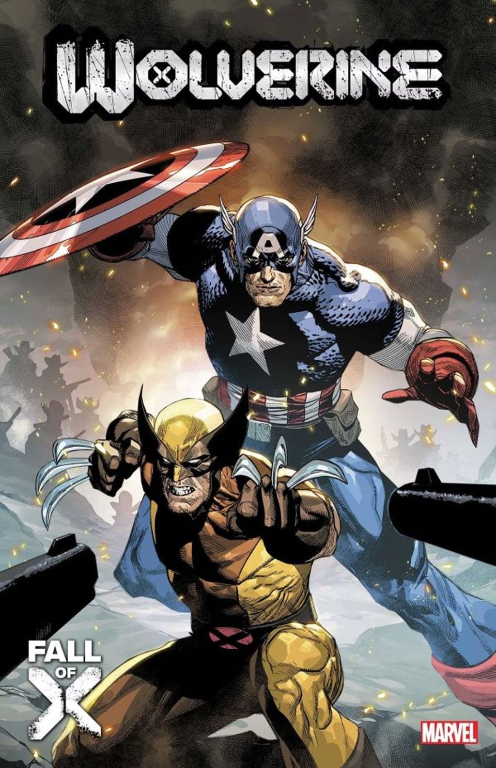 Capa da edição que reata a amizade entre Wolverine e Capitão América (Imagem: Reprodução/Marvel Comics)