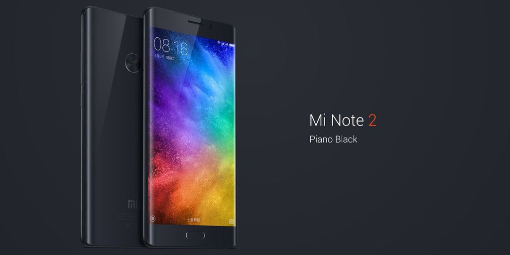 Mi Note 2 virá em duas variantes de cor: prata e preta Mi Note 2 virá em duas variantes de cor: prata e preta