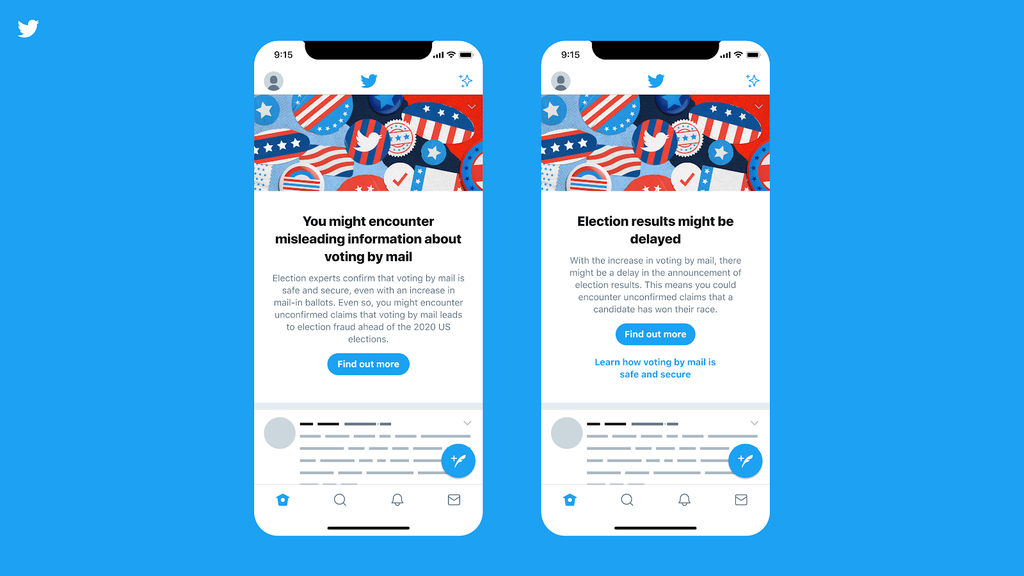 Nos EUA, Twitter vai alertar usuários sobre desinformação durante as eleições