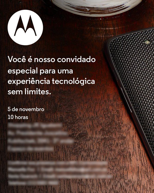 Convite evento Motorola