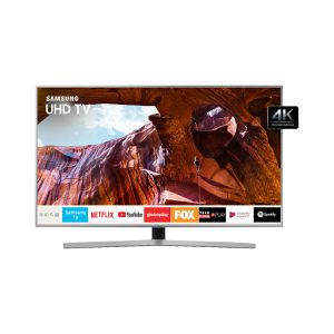 Smart TV LED 50" Samsung RU7450 Ultra HD 4K Bluetooth, Wifi, HDR Premium, Itunes, Controle Único 3 HDMI, 2 USB