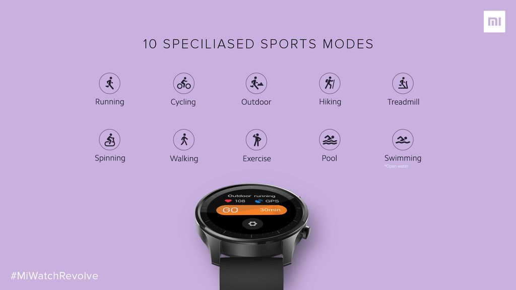 Modos de atividades esportivas "especiliazadas" incluem opções "indoor" (imagem: Xiaomi) 
