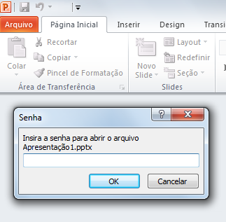 Proteger apresentação do PowerPoint com senha