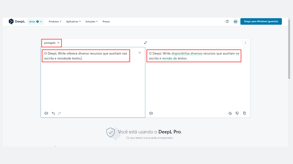 Como usar o DeepL Write (Imagem: Captura de tela/Canaltech)