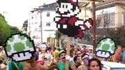 Bloco de carnaval cai no samba com Super Mario Bros