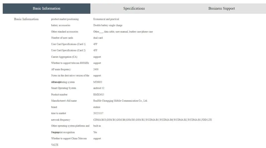 Realme 10 5G tem design e ficha t cnica vazados por operadora chinesa - 79