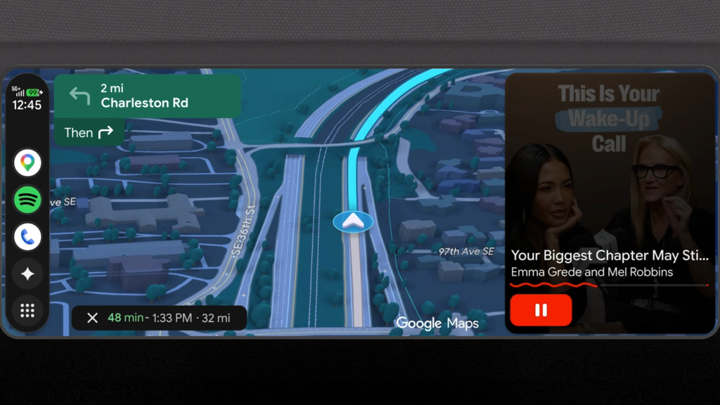 youtube no android auto