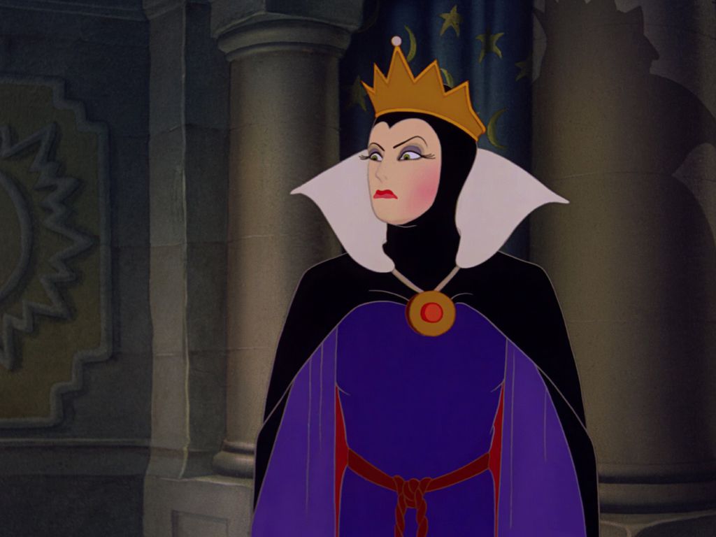 A primeira vilã de Walt Disney: Rainha Má, de Branca de Neve e os Sete Anões, de 1937 (Imagem: Reprodução / Animation Screencaps)