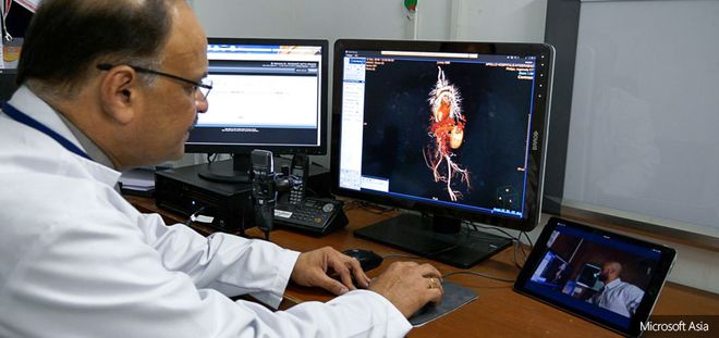 Inteligência artificial prevê riscos de doenças cardiovasculares (Foto: Microsoft Asia)