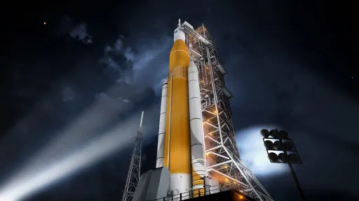NASA testa com sucesso motores do estágio principal do poderoso foguete SLS