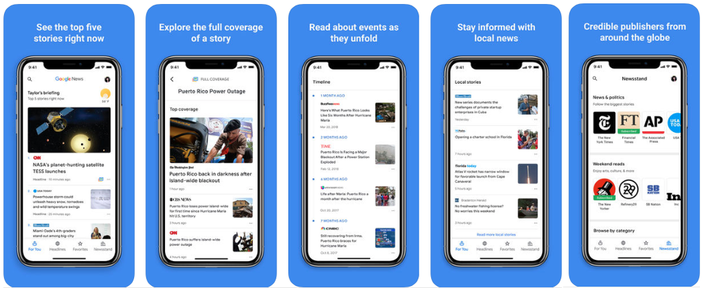 Novo aplicativo do Google Notícias chega ao iOS