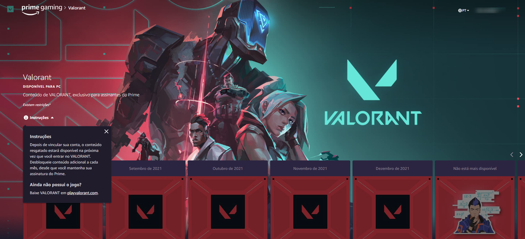 Guia: Aprenda resgatar loot de VALORANT no Prime Gaming - VALORANT Zone