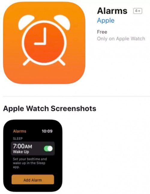 Captura de tela que sugere recurso de rastreamento do sono no Apple Watch
