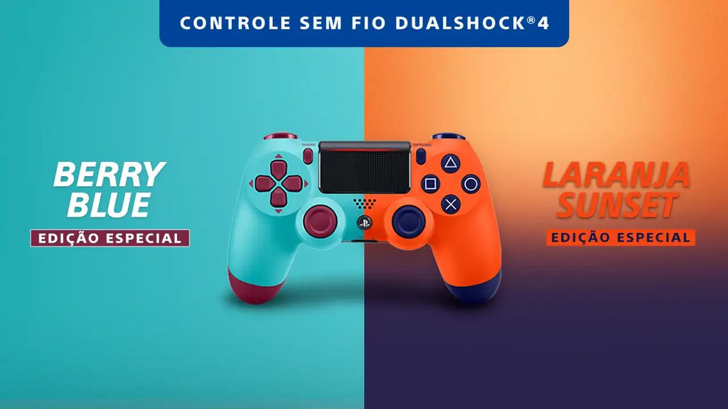 Sony lança duas novas cores do controle DualShock 4 para PS4 no Brasil 