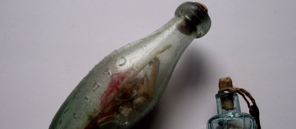 Exemplo de garrafa encontrada por historiadores (Imagem: Divulgação/Universidade McGill)