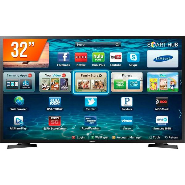Smart Tv Led 32” Samsung Hd Hdmi Usb Wi-fi Lh32benelga/zd - Smart TV - Magazine Luiza