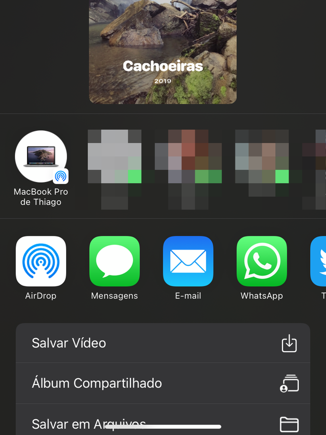 Compartilhe a memória com uma pessoa por um app de sua escolha - Captura de tela: Thiago Furquim (Canaltech)