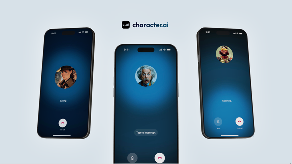 Character.AI permite simular conversas com personalidades e figuras históricas (Imagem: Divulgação/Character.AI)