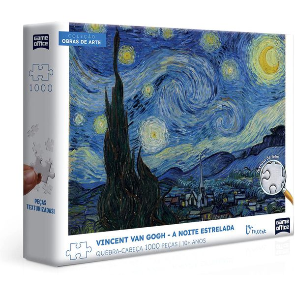Vincent Van Gogh - A Noite Estrelada - Quebra-cabeça - 1000 peças, Toyster