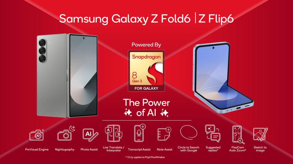 Samsung Presenta Galaxy Z Fold 6 y Z Flip 6 con Mejoras en IA y Procesadores Snapdragon 8 Gen 3