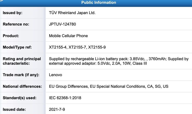 Moto E20 e Lenovo K14