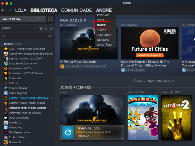 Como adicionar um amigo na Steam - Canaltech