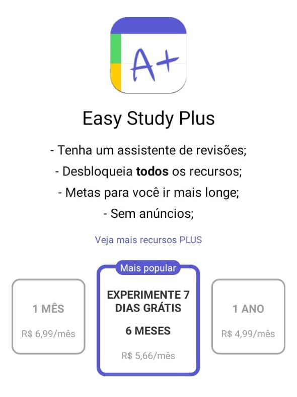 Easy Study Plus (Captura de tela: Ariane Velasco)