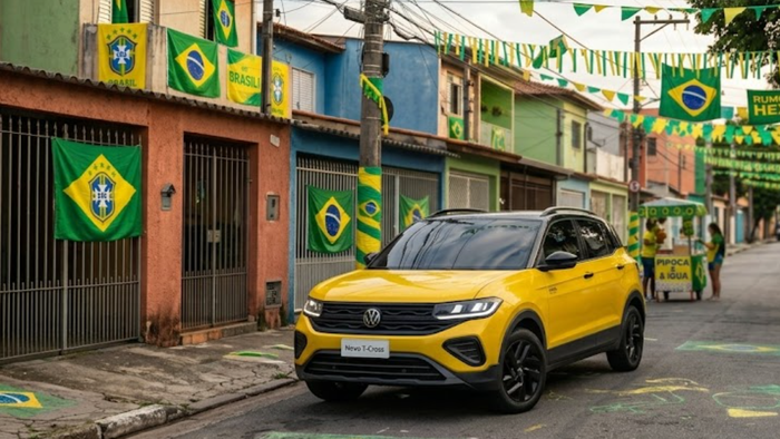 Volkswagen revive cor clássica da Seleção em T-Cross exclusivo e limitado