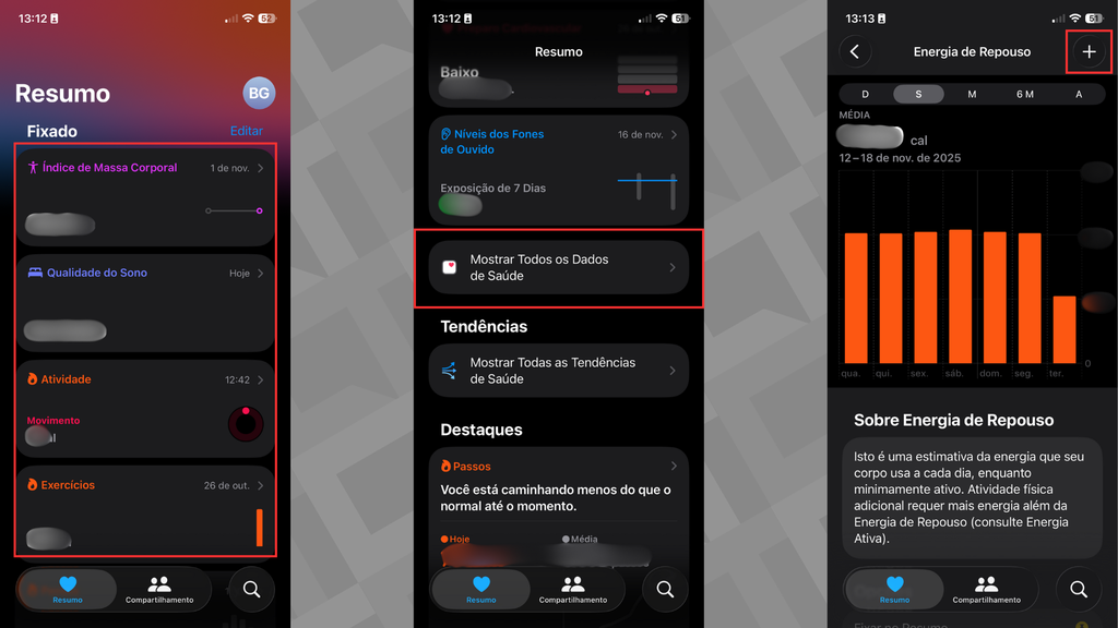 Como adicionar dados no app (Imagem: Captura de tela/Bruno De Blasi/Canaltech)