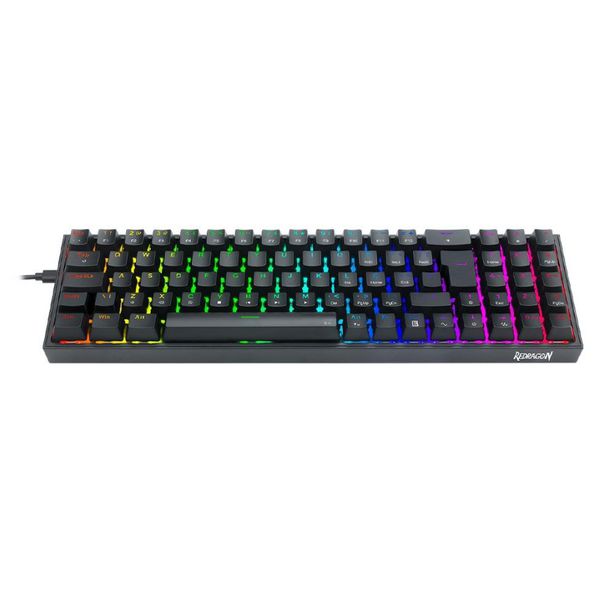 Teclado Mecanico Gamer Redragon Pollux RGB, Preto, SWITCH Red, Layout 75%, ABNT2 - K628-RGB-B (PT-RED) | CUPOM