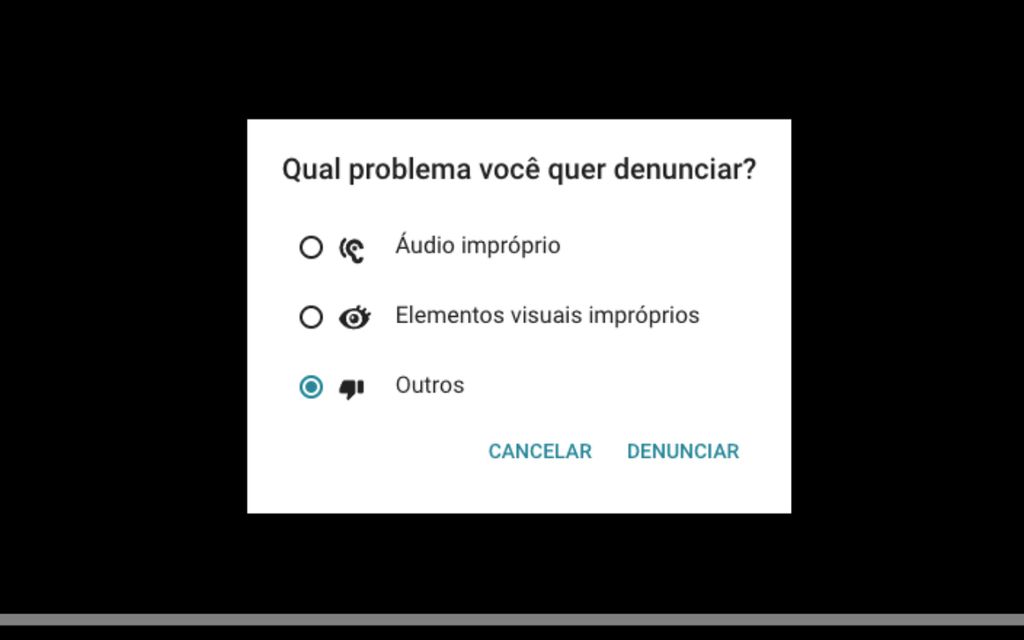 YouTube Kids tem opção para marcar e denunciar vídeos (Captura de tela: Caio Carvalho)