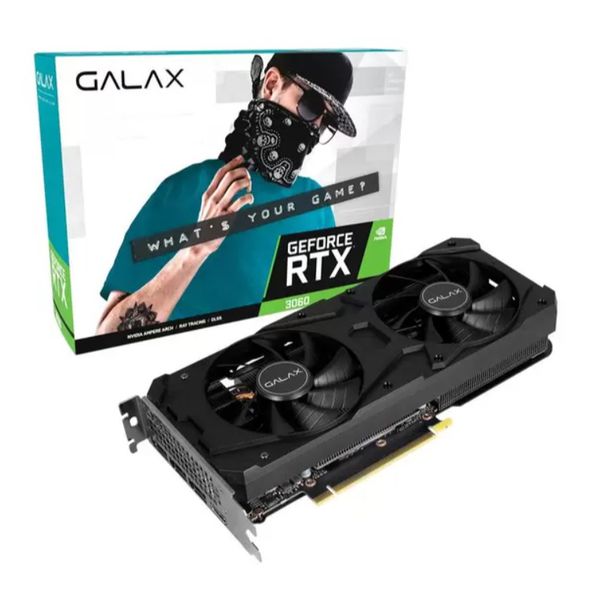 Placa de Vídeo RTX 3060 1-Click OC PCI-e Galax, 8 GB GDDR6, 128BIT - 36NSL8MD6OCC