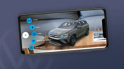 Aplicativo usa realidade aumentada para levar você até o novo Volkswagen Taos