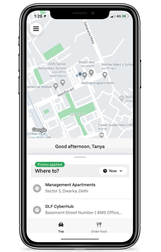 "De hora em hora": nova modalidade do Uber