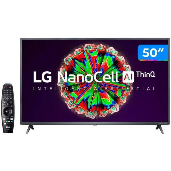 Smart TV 4K UHD NanoCell 50” LG 50NANO79SND - Wi-Fi Bluetooth Inteligência Artificial 3 HDMI