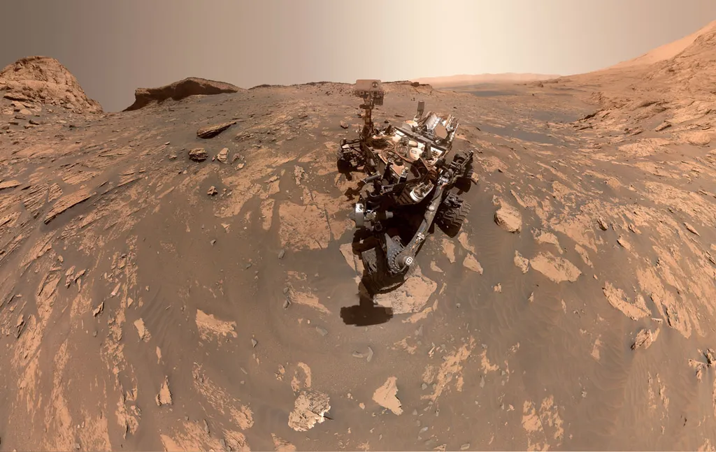 "Selfie" do rover Curiosity, em Marte (Imagem: Reproduçaõ/NASA/JPL-Caltech/MSSS) 