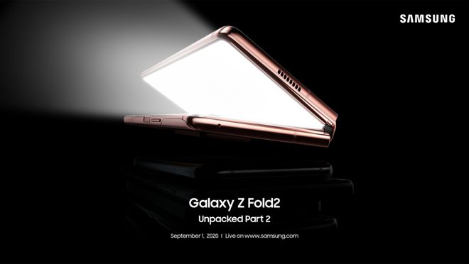 Samsung fará transmissão sobre o Z Fold 2 no dia 1º de setembro (Imagem: Divulgação/Samsung)