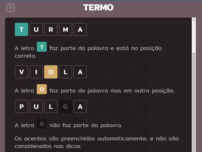 A game é o mesmo, mas com palavras em português do Brasil (Imagem: Captura de tela/Canaltech)