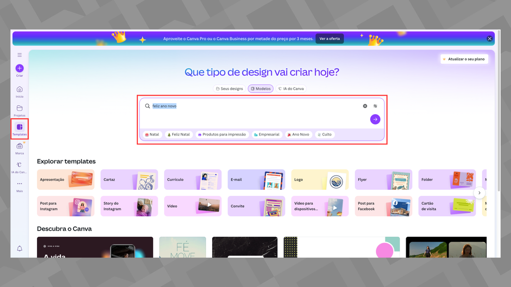 Como fazer um cartão para comemorar o ano novo (Imagem: Captura de tela/Bruno De Blasi/Canaltech)