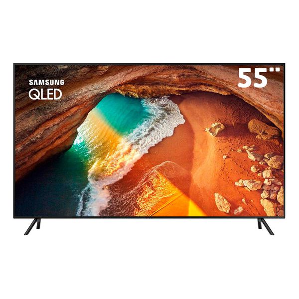Smart TV QLED 55" UHD 4K Samsung 55Q60 com Pontos Quânticos, HDR 500, Burn-in, Modo Ambiente 2.0, Modo Game, Controle Remoto Único - 2019 [NO BOLETO]